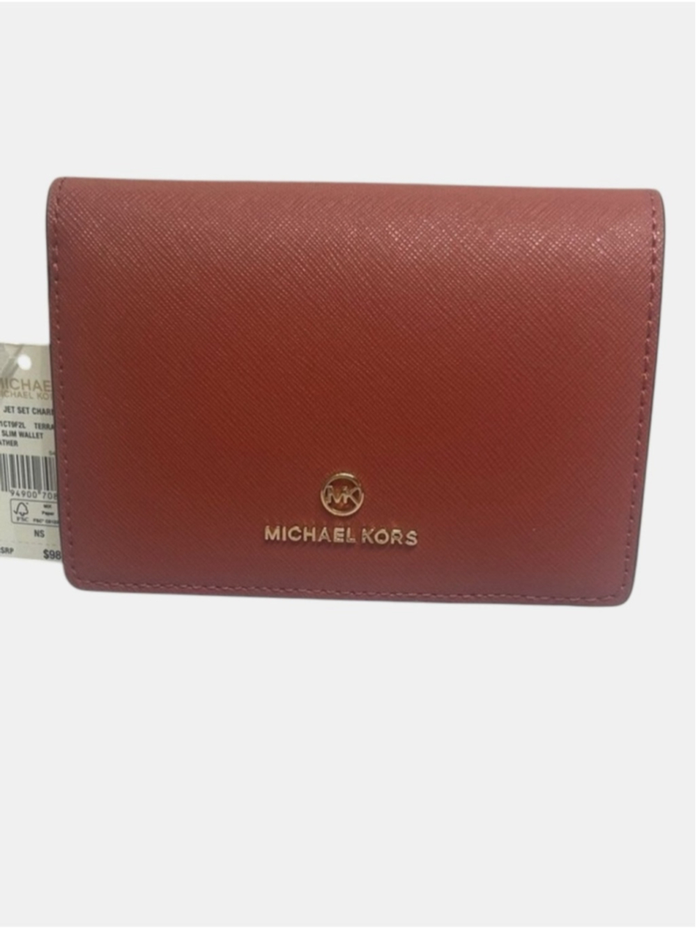 Michael Kors Sinclair Logo Shopper Tote & Matching Wallet Cinnamon Pink Cream - Picture 9 of 13